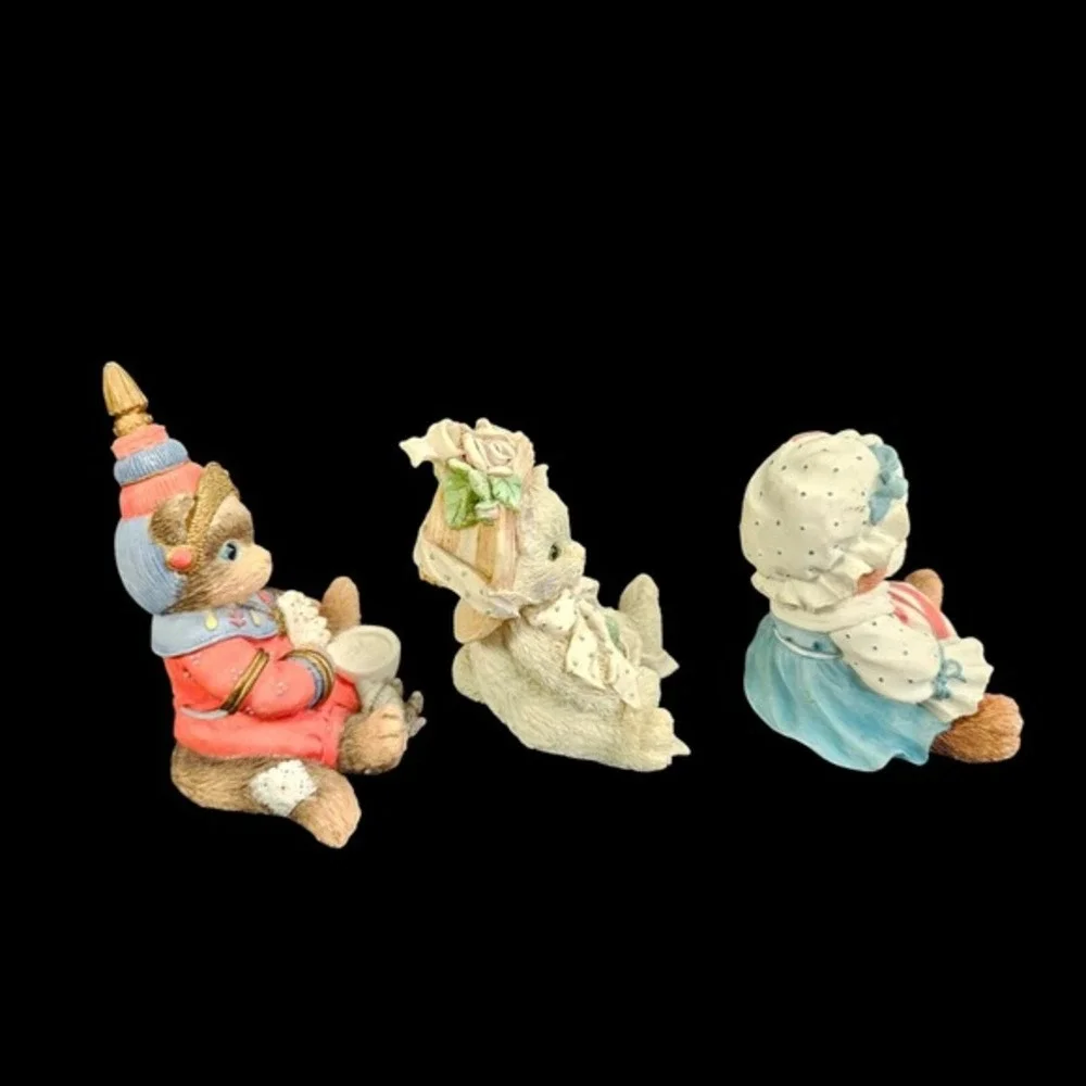 Calico Kittens Priscilla‎ Hillman Enesco Friendship Theme Lot of 3 Vtg READ